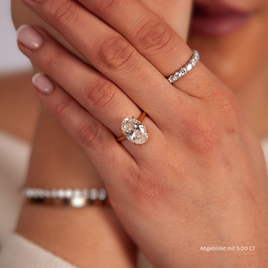 laborgezüchteter Diamant, Verlobungsring mit lab grown diamond