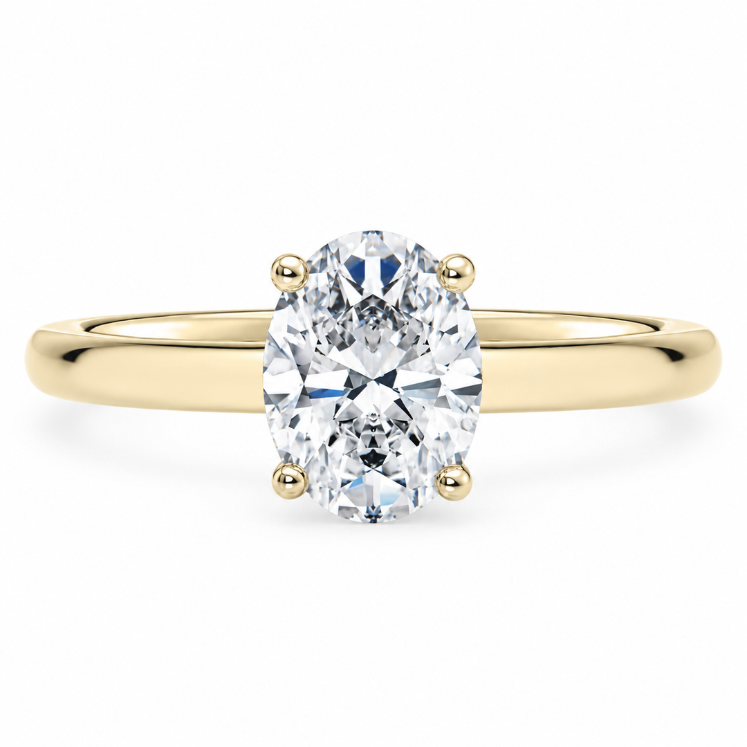 Verlobungsring ovaler Diamant 